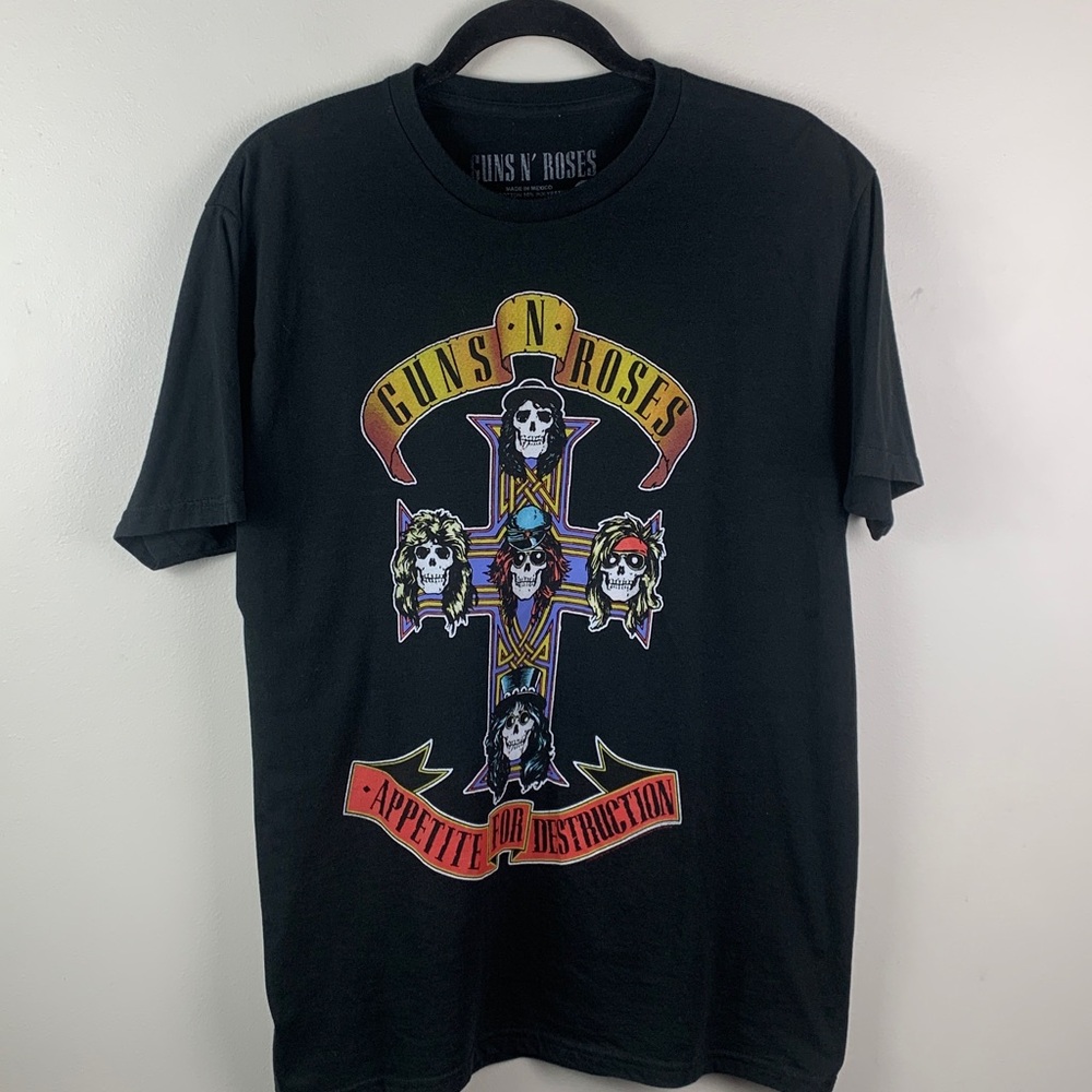 Guns N' Roses Appetite For Destruction Black Graphic Tee - Picture 4 of 7